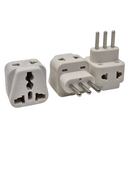 Ckitze BA-12AN Grounded Universal 2 in 1 Plug Adapter Type L for Italy, Uruguay and more - CE Certified