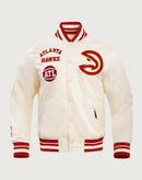 Pro Standard NBA Atlanta Hawks Retro Classic Rib Satin Jacket