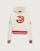 Pro Standard NBA Atlanta Hawks Retro Classic Rib Cropped Hoodie