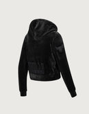 Pro Standard NBA Chicago Bulls Triple Black Velour Zip Hoodie