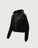 Pro Standard NBA Chicago Bulls Triple Black Velour Zip Hoodie