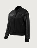 Pro Standard NBA Chicago Bulls Triple Black Wool Varsity Jacket