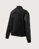 Pro Standard NBA Chicago Bulls Triple Black Wool Varsity Jacket