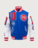 Pro Standard NBA Detroit Pistons Mashup Rib Wool Varsity Jacket