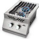 Built-in 500 Series Inline Dual Range Top Burner, Stainless Steel Cover