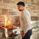 Built-In 700 Series 18" Dual Infrared Burner Propane, Stainless Steel