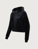 Pro Standard NBA Los Angeles Lakers Triple Black Velour Zip Hoodie