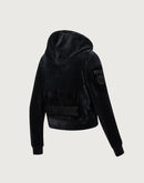 Pro Standard NBA New York Knicks Triple Black Velour Zip Hoodie