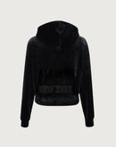 Pro Standard NBA New York Knicks Triple Black Velour Zip Hoodie