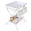 Baby Storage Foldable Diaper Changing Table-Beige