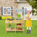 Backyard Pretend Play Toy Kitchen With Stove Top