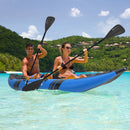 Inflatable 2-Person Kayak Set With Aluminium Oars and Repair Kit-Blue