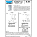 Bobrick B-290 2472 Welded-Frame Mirror 24x72