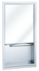 Bradley 155-110000 Mirror and Towel Dispenser, Surface-Mounted (Projects 4")