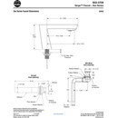 Bradley - S53-3700-RT5-BS - Touchless Counter Mounted Sensor Faucet, .5 GPM, Brushed Stainless, Zen Series