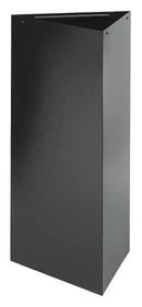 Safco 21 gal. Black Trash Can, Round Hole in Lid Top - 9553BL