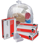 Tough Guy 45 gal. HDPE Heavy Trash Bags, Coreless Roll, Clear, 250PK - 49P432