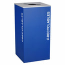 Ex-Cell Kaiser Kaleidoscope Collection XL Square 36-gal recycling receptacle - RC-KD36-RRYX