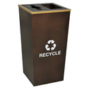 Ex-Cell Kaiser Metro Collection XL 34-gal capacity conbination Trash/Recycling Receptacle - RC-MTR-34COMBO