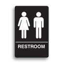 Palmer Fixture ADA compliant Restroom Sign-BL---UNISEX RESTROOM, IS1005-16