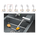 Guardian G1778LH Eye/Face Wash, Wall Mounted Swing-Down