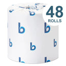 Boardwalk Toilet Paper, 2-Ply, 350 Sheets/Roll, 48 Rolls/Carton