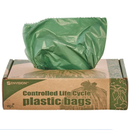 Envision Controlled Life-Cycle Plastic Trash Bags, 33 Gal, 1.1 Mil, 33" X 40", Green, 40/Box - STOG3340E11