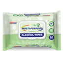 GERMisept Multi-Purpose 75% Ethanol Alcohol Wipes, 50 Wipes/Pack, 12 Packs/Carton - GS-G01440-12PK