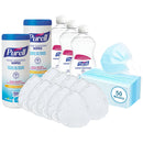Purell Hand Sanitizer Kit w/ Purell Sanitizing Hand Wipe Canister and Masks