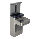 Haws 1211SF Stainless Steel Wall Mount ADA Water Cooler, Electronic Valve, Pushbar Assembly & Bubbler Deactivation w Sensor Operated Bottle Filler