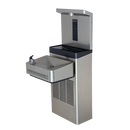 Haws 1211SF Stainless Steel Wall Mount ADA Water Cooler, Electronic Valve, Pushbar Assembly & Bubbler Deactivation w Sensor Operated Bottle Filler