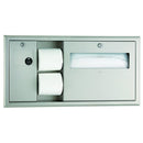 Bobrick B-3091 Recessed Toilet Tissue, Seat-Cover Dispenser and Waste Disposal, Left