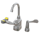 Bradley S19-505T Deck-Mount Swing-Activated Faucet/Eyewash Unit, Tempered Faucet, Left Hand