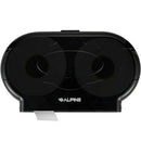 Alpine Transparent Black Double Jumbo Roll Toilet Paper Dispenser - ALP482-2-ECO-TBLK