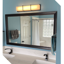 Meek Mirrors Black Wood Framed Mirror 18" X 36" - M1400TRIBL 1836