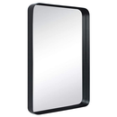 Meek Mirrors Black Rounded Rectangular Mirror 24" X 36" - M7802PCB 2436