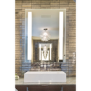 Meek Mirrors Sidelit 2 Strip Vertical Frost at Edges LED Mirror 24" X 36" - ML5200W 2436
