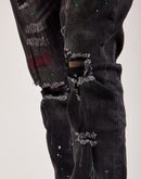 Crysp Denim Distressed Denim Jeans