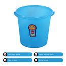 Cello Plastic Frosty Bucket Deluxe | 18 Liters | Light Weight and Easy to Carry | Strong and Durable Buckets | Perfect for Use in Bathrooms, Kitchen & Wet Utility Areas
