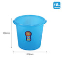 Cello Plastic Frosty Bucket Deluxe | 18 Liters | Light Weight and Easy to Carry | Strong and Durable Buckets | Perfect for Use in Bathrooms, Kitchen & Wet Utility Areas
