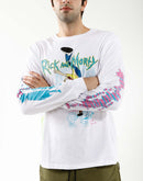 Central Mills Rick & Morty Multi-Icon Long-Sleeve Tee