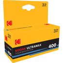 Eastman Kodak UltraMax 400 Color Negative Film (35mm Roll Film, 24 Exposures, 3-Pack)