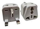 CKITZE BA-7 Grounded Universal 2 in 1 Plug Adapter Type G for UK, Hong Kong, Singapore & more - CE Certified