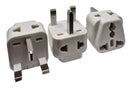 CKITZE BA-7 Grounded Universal 2 in 1 Plug Adapter Type G for UK, Hong Kong, Singapore & more - CE Certified
