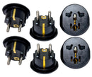 Grounded American to German Grounded Shucko Plug Adapter