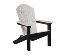 Berlin Gardens, Comfo Back Adirondack Chair, Seashell on Black
