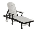 Berlin Gardens, Comfo Back Chaise Lounge, Seashell on Black