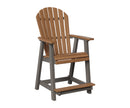Berlin Gardens, Comfo Back Counter Chair, Antique Mahogany on Coastal Gray
