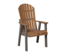 Berlin Gardens, Comfo Back Deck Chair, Antique Mahogany on Coastal Gray