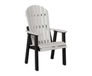 Berlin Gardens, Comfo Back Deck Chair, Seashell on Black